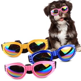 Pet Sunglasses For Dog & Cat; Foldable Dog Glasses For Outdoor; Cat Sunglasses; Pet Accessories (blue best: Pink)