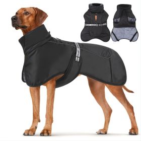 Large Dog Winter Coat Wind-proof Reflective Anxiety Relief Soft Wrap Calming Vest For Travel (blue best: Olive)