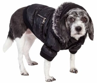 Metallic Fashion Pet Parka Coat (size: X-Small)