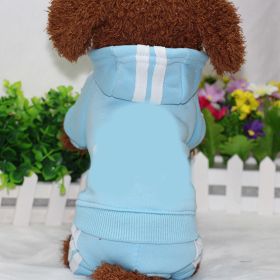 Pet four-legged clothes (blue best: light blue)