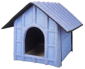 Pet Life 'Collapsi-Pad' Folding Lightweight Travel Pet House with inner Mat (blue best: Blue)