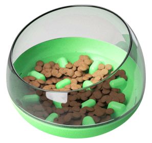 Pet Life 'Tumbowl' Slow Feeding Pet Bowl (blue best: Green)