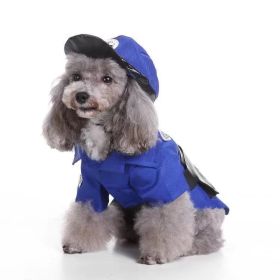 Pet Life 'Pawlice Pawtrol' Police Pet Dog Costume Uniform (blue best: Blue)