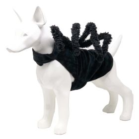 Pet Life 'Creepy Webs' Holiday Spider Pet Dog Costume (blue best: Black)