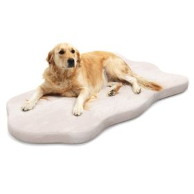 Orthopedic Dog Bed with Memory Foam Support for Large Dogs (blue best: Beige)