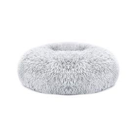 Soft Warm Puppy Cat Bed Dog Cozy Nest for S/M Dog (blue best: Gray)