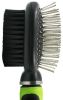 Pet Life Flex Series 2-in-1 Dual-Sided Pin and Bristle Grooming Pet Brush